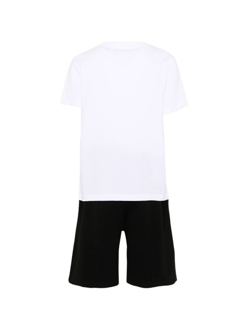 Completo bambino Richmond Junior bianco e nero con t-shirt e bermuda RICHMOND Junior | RBP26018CJLSWHITEBLK